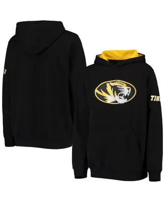 Big Boys Black Missouri Tigers Big Logo Pullover Hoodie