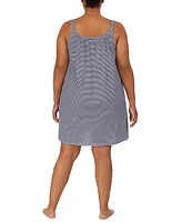 Lauren Ralph Plus Cotton Knit Double-Strap Nightgown