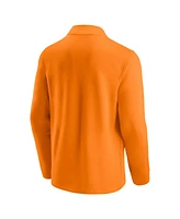 Men's Fanatics Tennessee Orange, Heathered Gray Tennessee Volunteers Primary Logo Quarter-Zip Jacket
