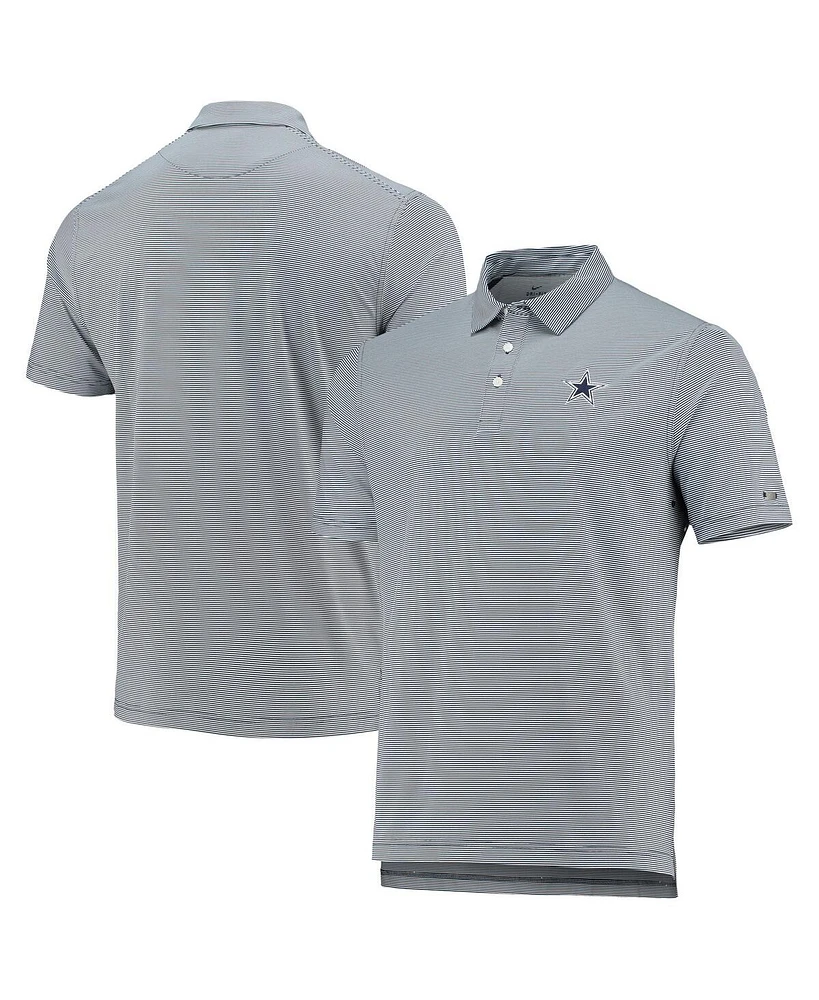Men's Nike Golf Navy Dallas Cowboys Player Control Stripe Performance Polo Shirt