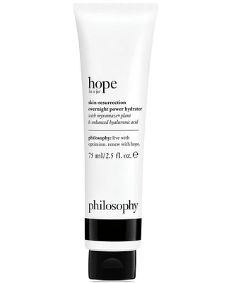 philosophy hope in a jar skin-resurrection overnight power hydrator with myramaze plant & enhanced hyaluronic acid, 2.5-oz.