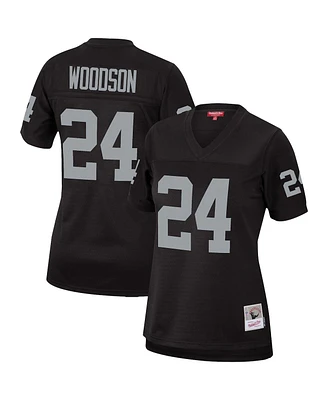 Women's Mitchell & Ness Charles Woodson Black Las Vegas Raiders Legacy Replica Team Jersey