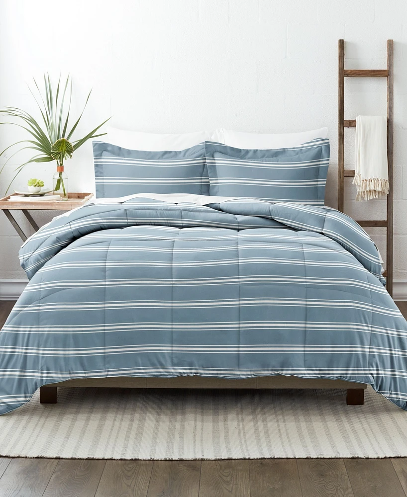 ienjoy Home Ultra Soft Stripe Reversible - Pc. Comforter Set