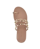 Nine West Women's Cartee Jelly Studded Strappy Sandals