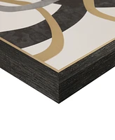 Madison Park Moving Midas Abstract Foil Framed Canvas Set, 2 Piece
