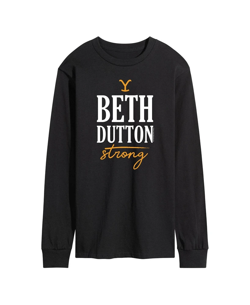 Men's Yellowstone Beth Dutton Strong Long Sleeve T-shirt