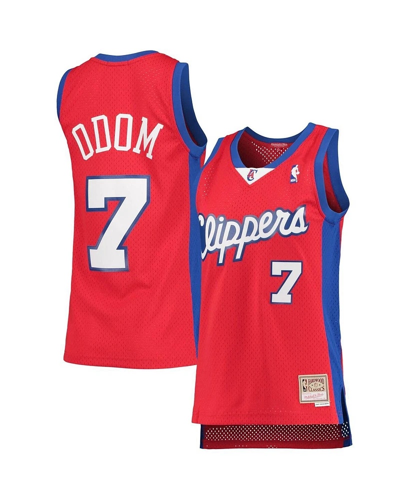 Women's Lamar Odom Red La Clippers 2000-01 Hardwood Classics Swingman Jersey