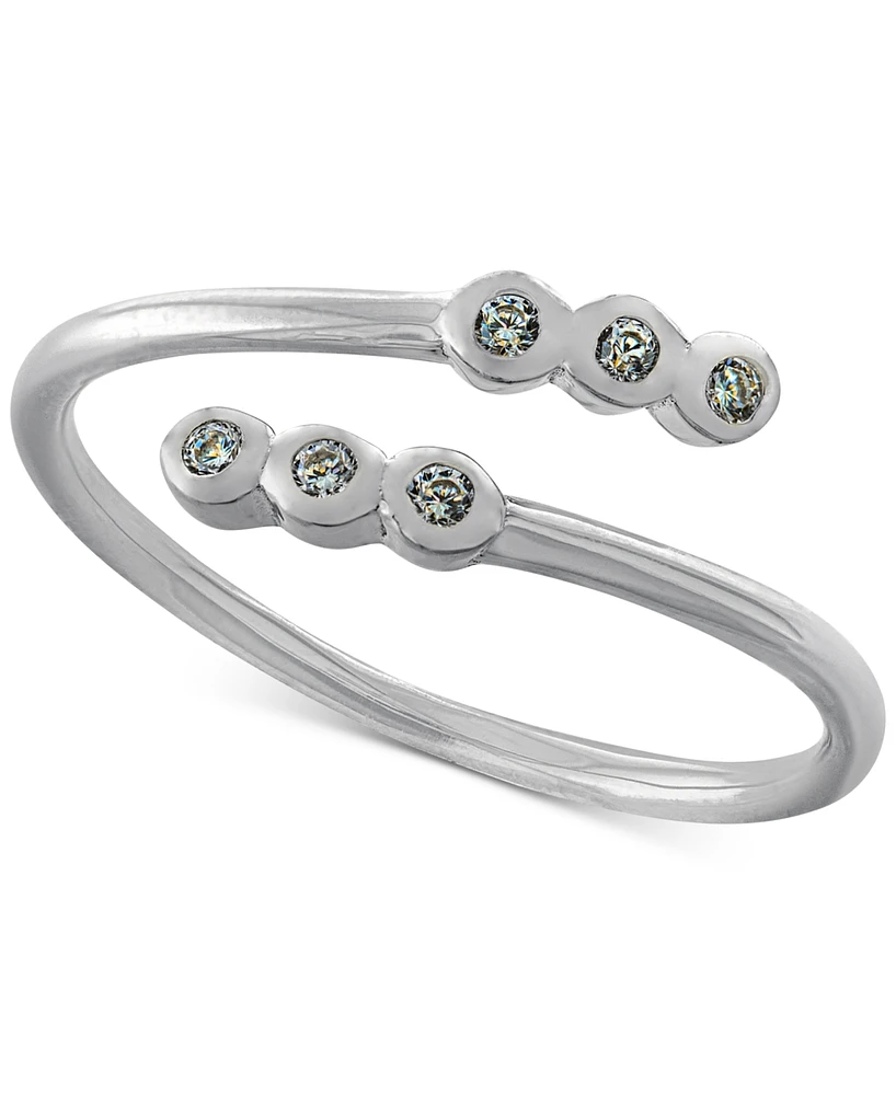 Giani Bernini Cubic Zirconia Bezel Bypass Ring, Created for Macy's