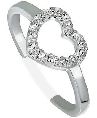 Giani Bernini Cubic Zirconia Heart Toe Ring, Created for Macy's