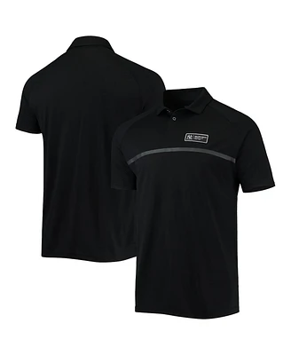 Men's Levelwear Black New York Yankees Sector Raglan Polo Shirt