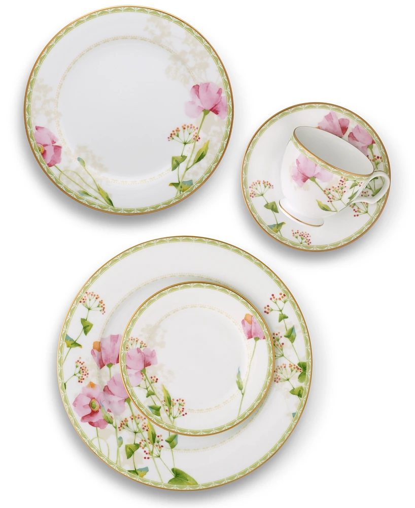 Noritake Poppy Place Setting, Set of 5