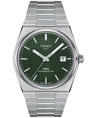 Tissot Men's Swiss Automatic Prx Powermatic 80 Stainless Steel Bracelet Watch 40mm