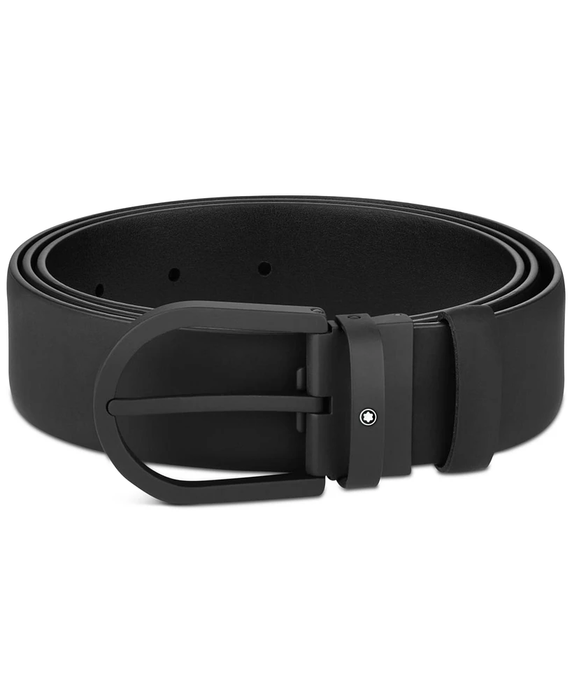 Montblanc Horseshoe Leather Belt