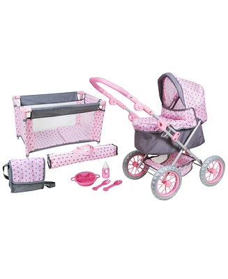Lissi Combo Baby Doll Play Set with Accessories, 11 Pieces