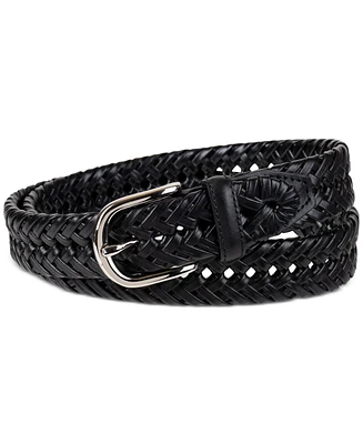 Club Room Men's Hand-Laced Braided Belt, Created for Macy's
