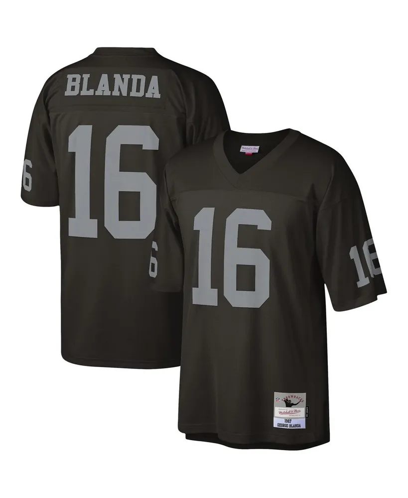 Men's Mitchell & Ness George Blanda Black Las Vegas Raiders 1967 Legacy Replica Jersey