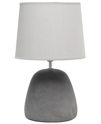 Simple Designs Round Concrete Table Lamp