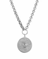 Women's Round Virgo Pendant Necklace