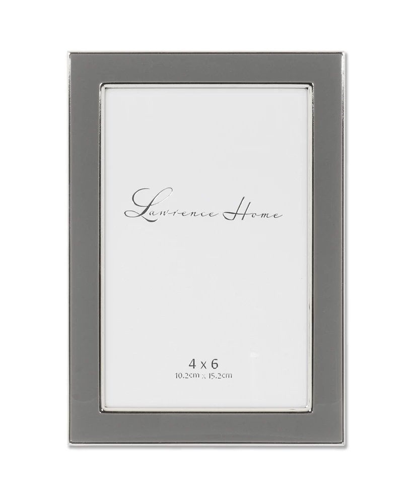Metal and Enamel Picture Frame, 4" x 6"