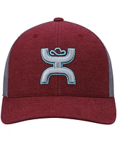 Men's Hooey Maroon, Gray Sterling Trucker Snapback Hat