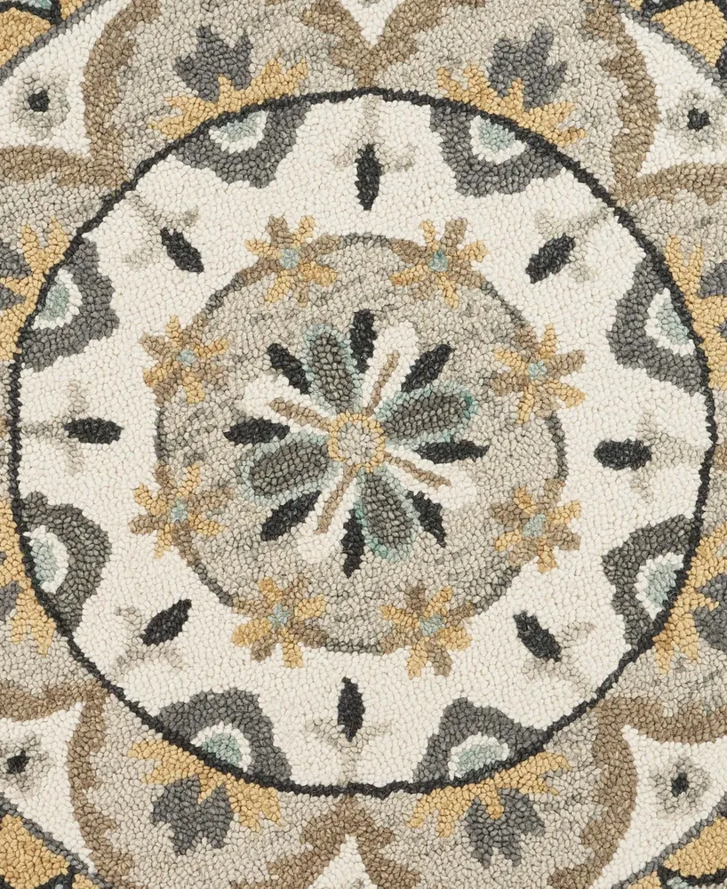 Lr Home Radiance Rdc-100 6' x 6' Round Area Rug