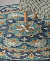 Lr Home Radiance Rdc-099 6' x 6' Round Area Rug