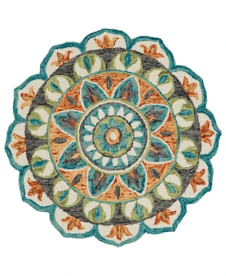 Lr Home Radiance Rdc-085 6' x 6' Round Area Rug