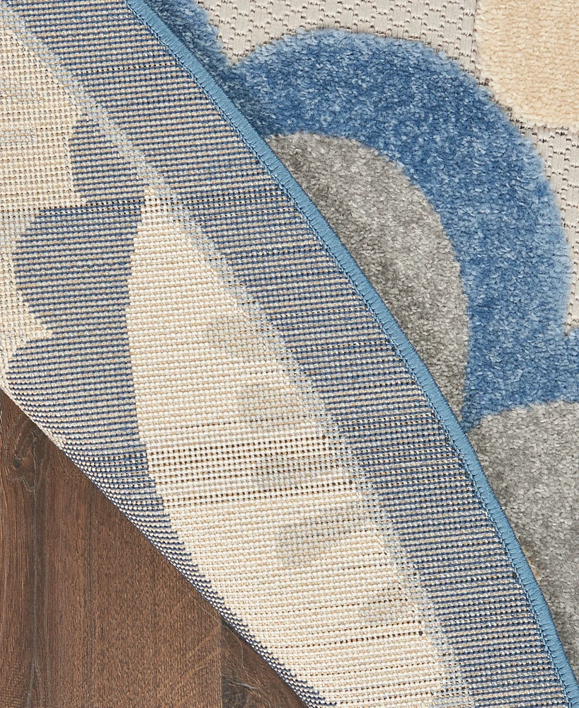 Nourison Home Aloha ALH25 7'10" x Round Outdoor Area Rug