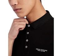 A|X Armani Exchange Men's Milano/New York Logo-Print Polo Shirt