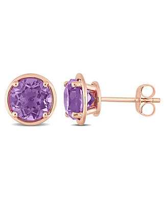 Amethyst (2 5/8 ct.t .w.) Stud Earrings in 14k Rose Gold