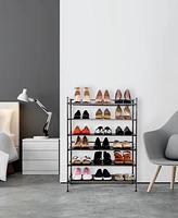 Seville Classics 3-Tier Resin Slatted Shoe Rack, 2-Pack