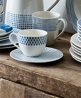 Noritake Hammock Coupe Appetizer Plates, Set of 4