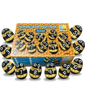 Yellow Door Honey Bee Number Stones, Set of 20