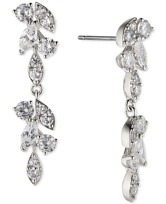 Eliot Danori Silver-Tone Linear Drop Earrings, Created for Macy's