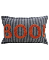 Vibhsa Halloween Boo Decorative Pillow, 24" x 14"