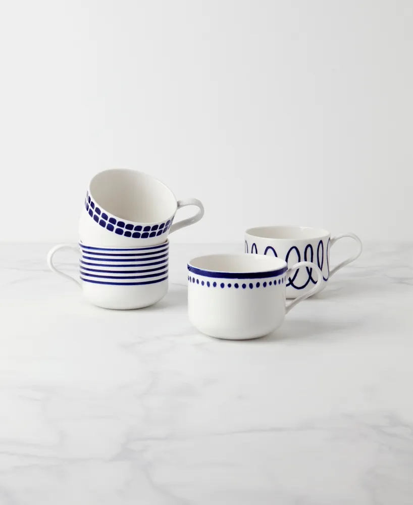 kate spade new york Charlotte Street 4 Piece Mugs Set