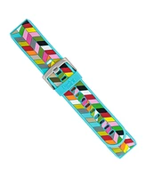 WITHit Blue Ziggy Silicone Band by French Bull designed for Fitbit Charge 2