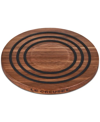 Le Creuset 8" Magnetic Heat Resistant Acacia Wood Trivet