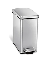 simplehuman 10 Liter Profile Step Bathroom Trash Can with Soft-Close Lid