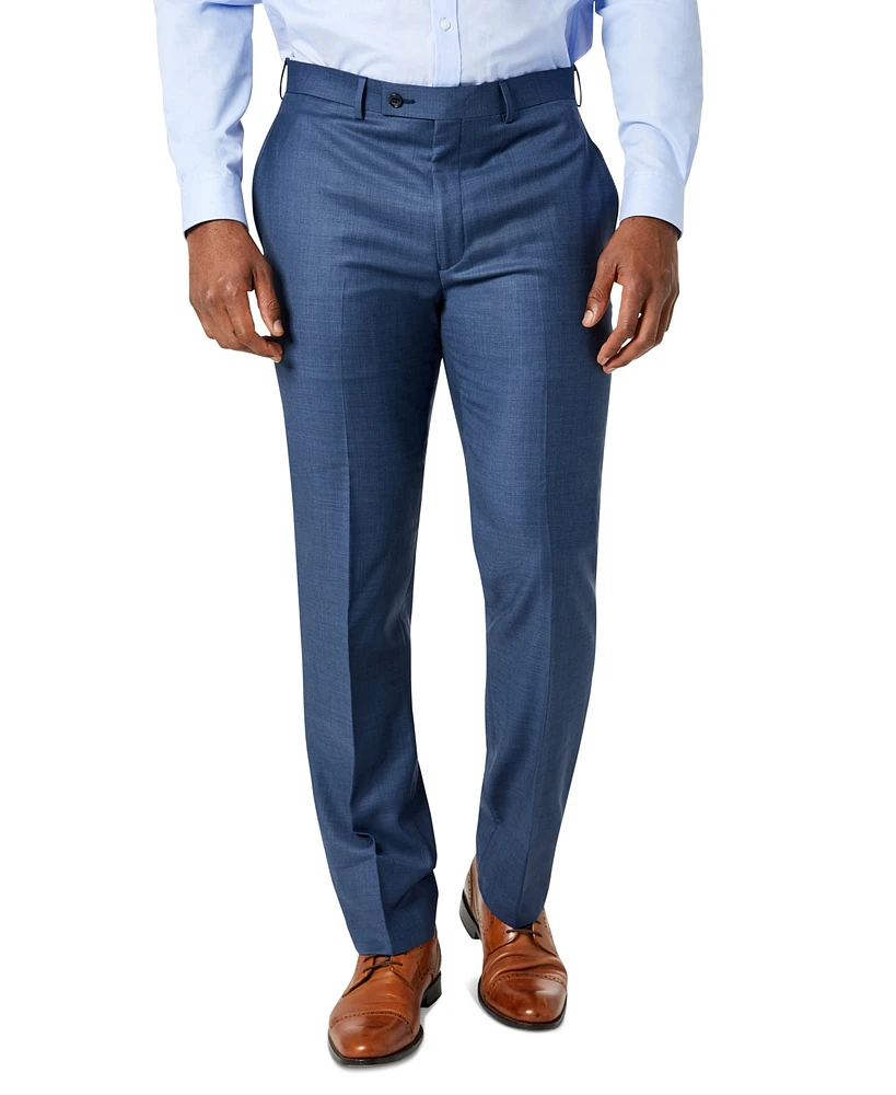 Calvin Klein Men's Solid Classic-Fit Suit Pants