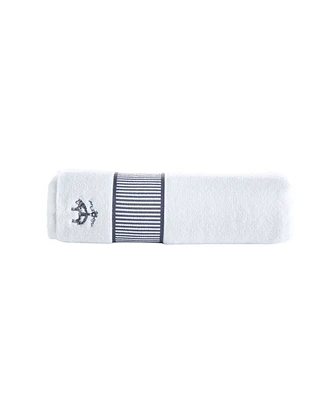 Brooks Brothers Fancy Border Turkish Cotton Bath Towel, 55" x 28"