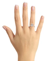 Macy's Women's Rose Quartz (2-3/4 ct.t.w.) and Diamond (1/10 Ring Sterling Silver