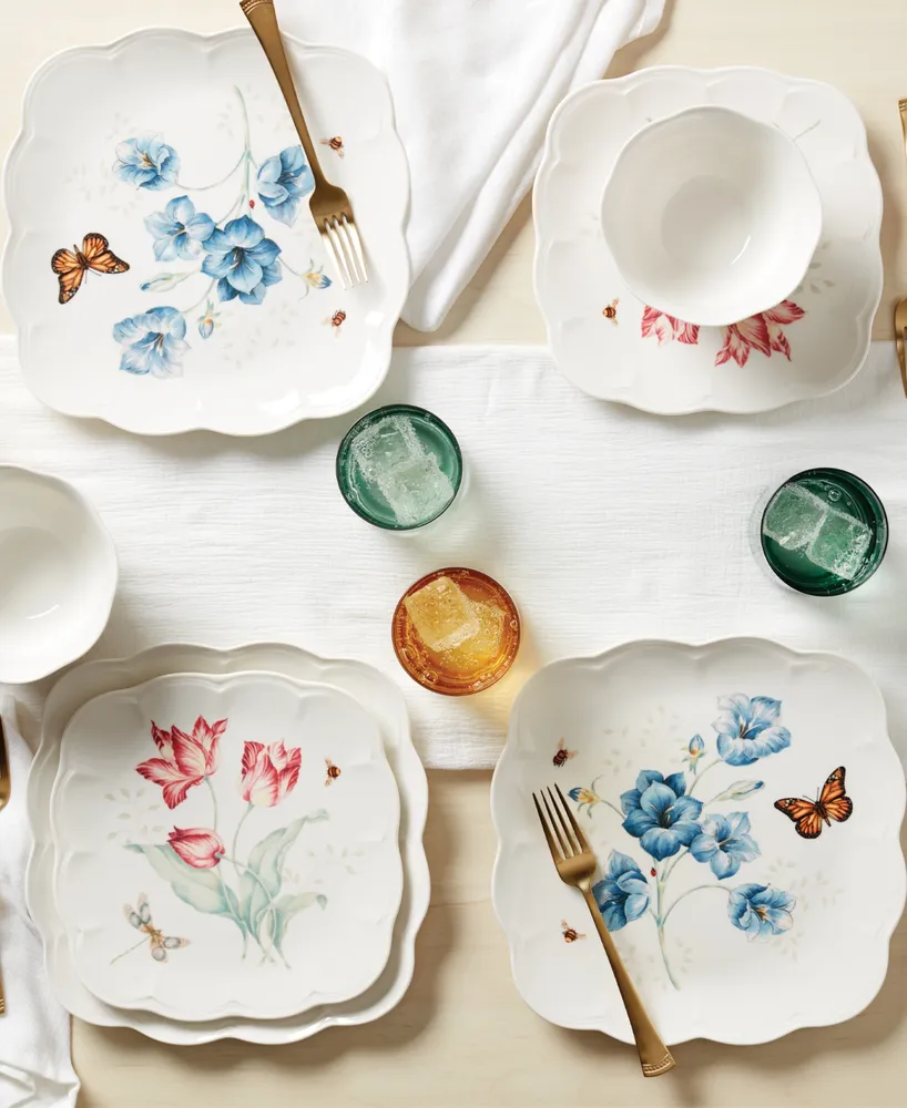 Lenox Butterfly Meadow Square 18 Pc. Dinnerware Set, Service for 6, Exclusively at Macy's