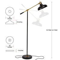 Brightech Wyatt 60" Led Floor Lamp with Adjustable Head