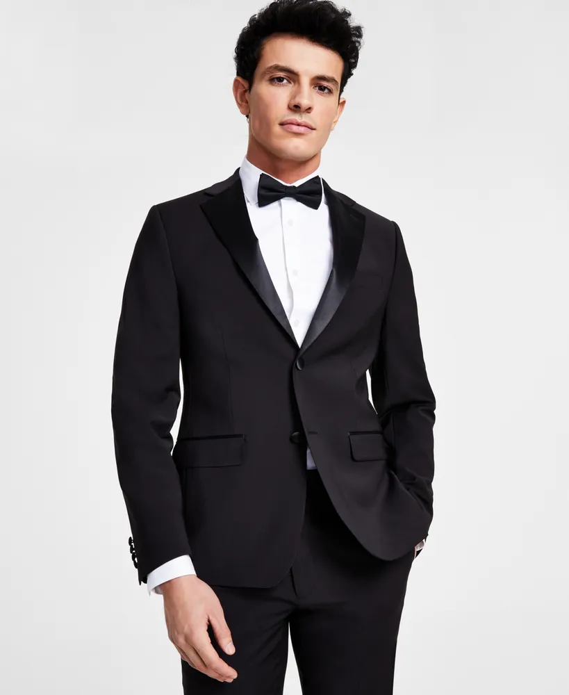 Calvin Klein Men's Skinny-Fit Wool Tuxedo Jacket - Close Out!