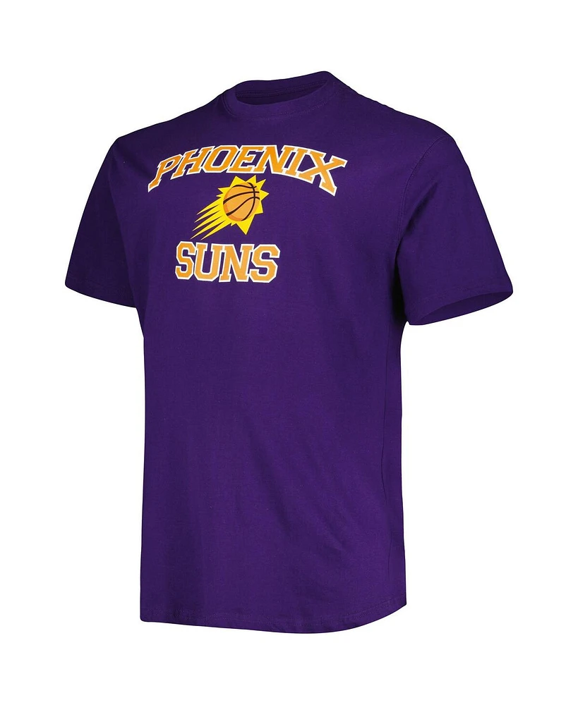 Men's Purple Phoenix Suns Big and Tall Heart Soul T-shirt