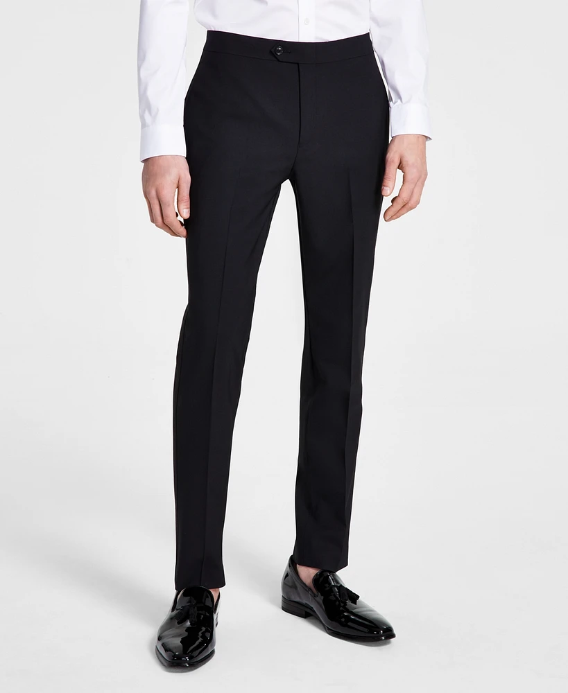 Bar Iii Men's Slim-Fit Faille-Trim Tuxedo Pants, Created for Macy's