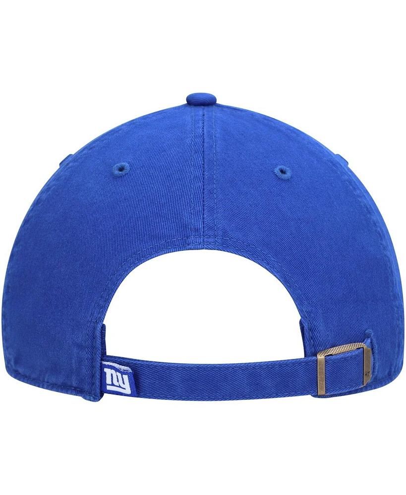 Men's '47 Royal New York Giants Clean Up Script Adjustable Hat