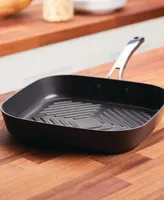 Rachael Ray Cook + Create Hard Anodized Nonstick Deep Grill Pan, 11"