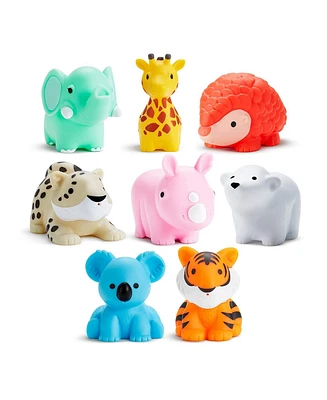 Munchkin Toddler Wild Animal Baby Bath Toy Squirts, 8 Pack